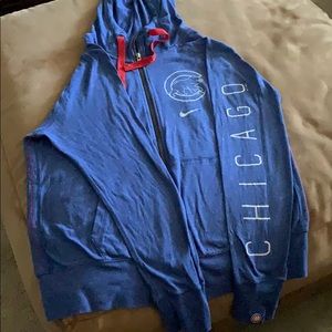 Chicago Cubs gym vintage full-zip hoodie